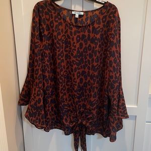 Women’s She + Sky Animal Print blouse